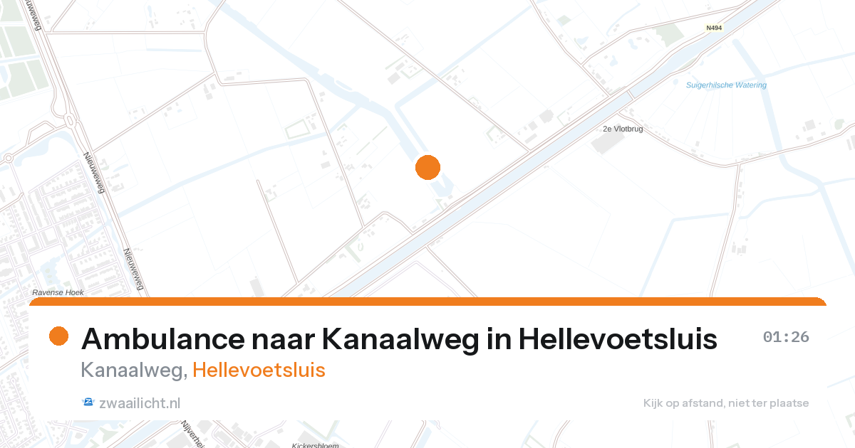 Ambulance naar Kanaalweg in Hellevoetsluis — 1 feb 2026