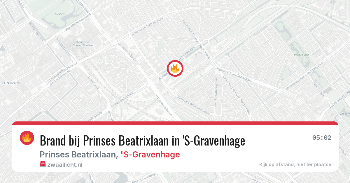 Brand bij Prinses Beatrixlaan in 'S-Gravenhage — 26 jun 2026