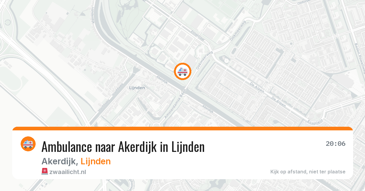Ambulance naar Akerdijk in Lijnden — 30 mei 2026