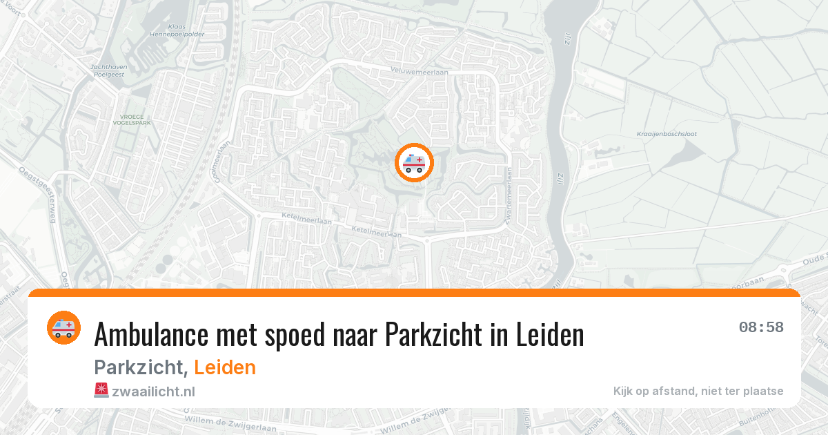 Ambulance met spoed naar Parkzicht in Leiden — 21 jan 2026