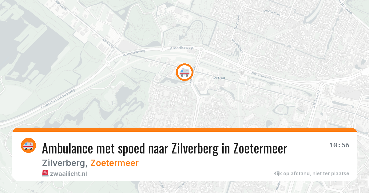 Ambulance met spoed naar Zilverberg in Zoetermeer — 19 apr 2026