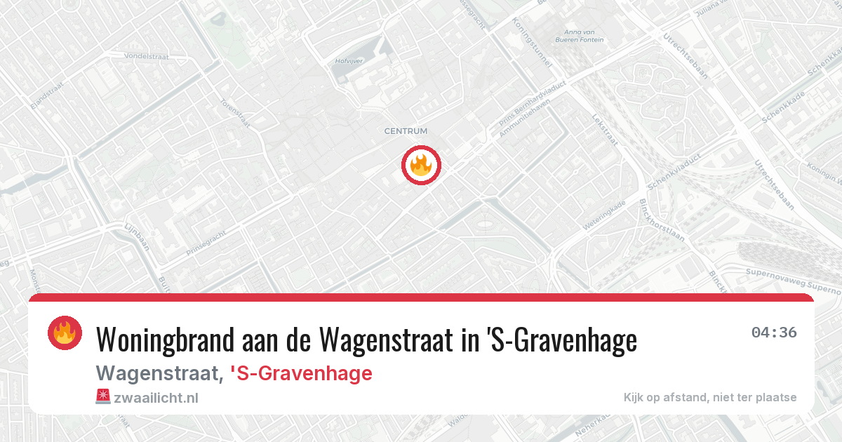 Woningbrand aan de Wagenstraat in 'S-Gravenhage — 24 mei 2026