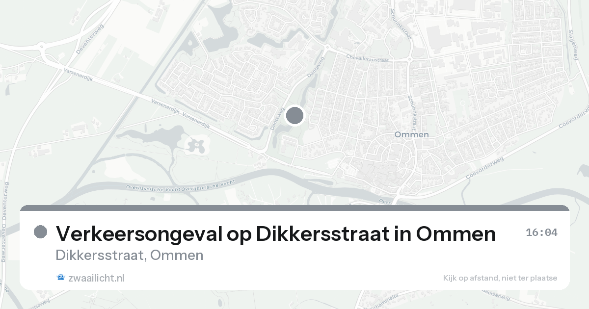 Verkeersongeval op Dikkersstraat in Ommen — 22 aug 2026