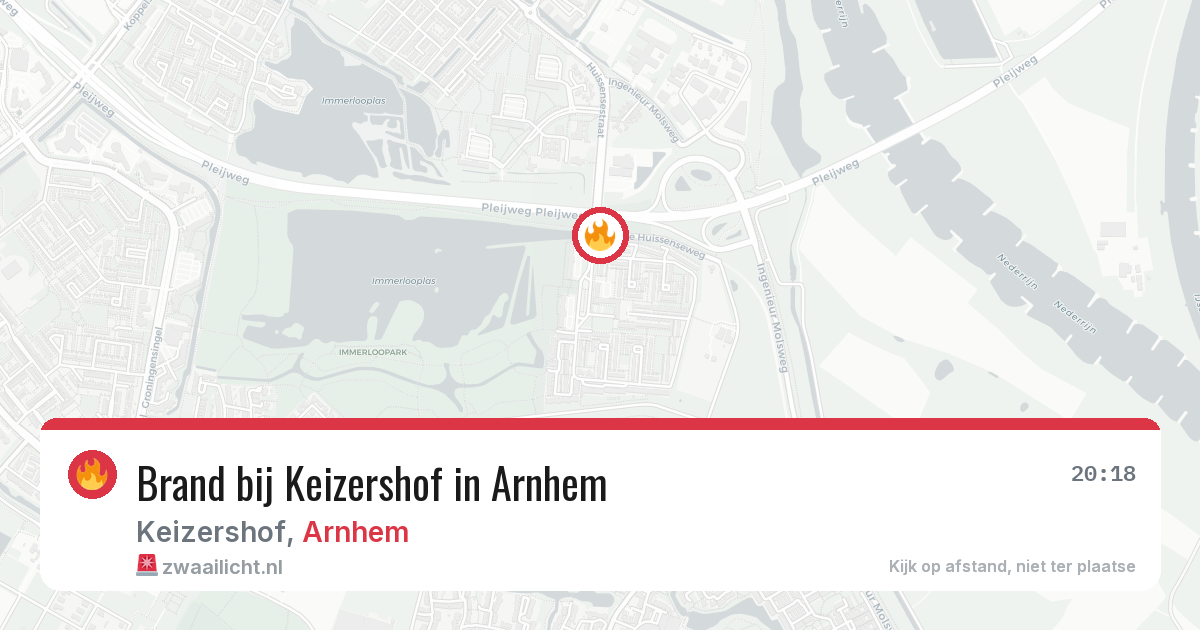 Brand bij Keizershof in Arnhem — 14 jun 2026