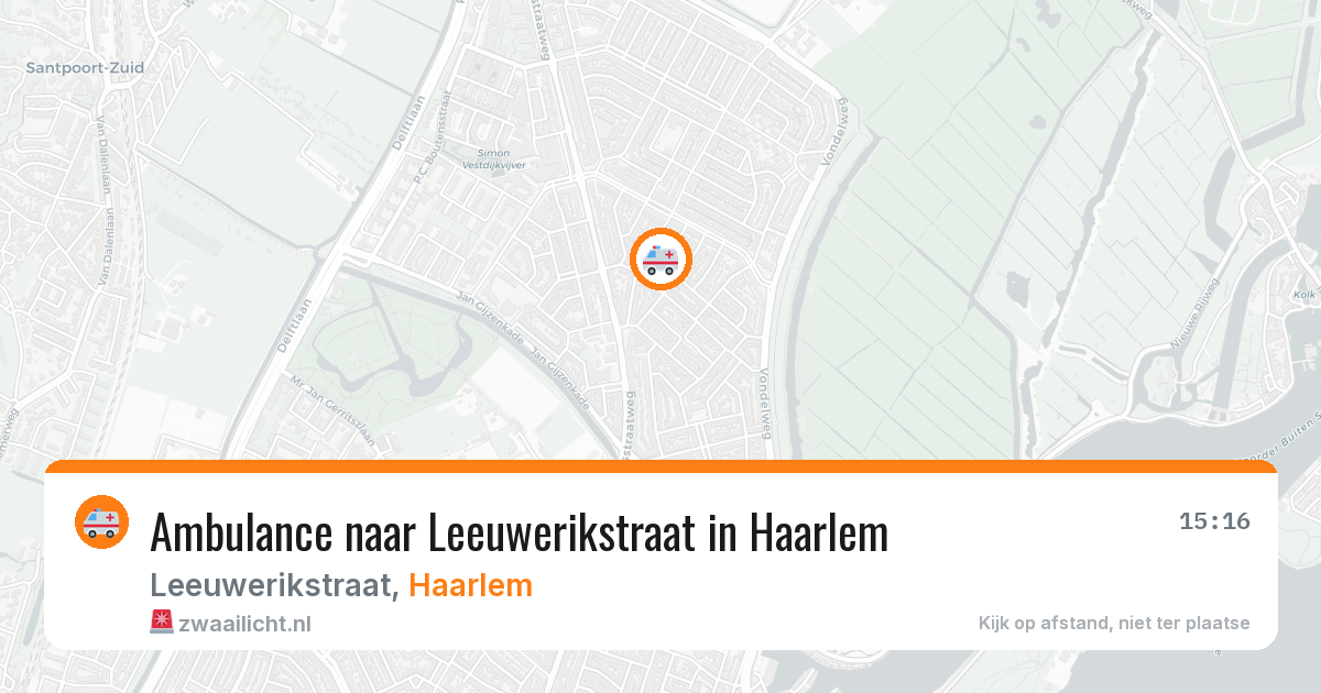 Ambulance naar Leeuwerikstraat in Haarlem — 11 jul 2026