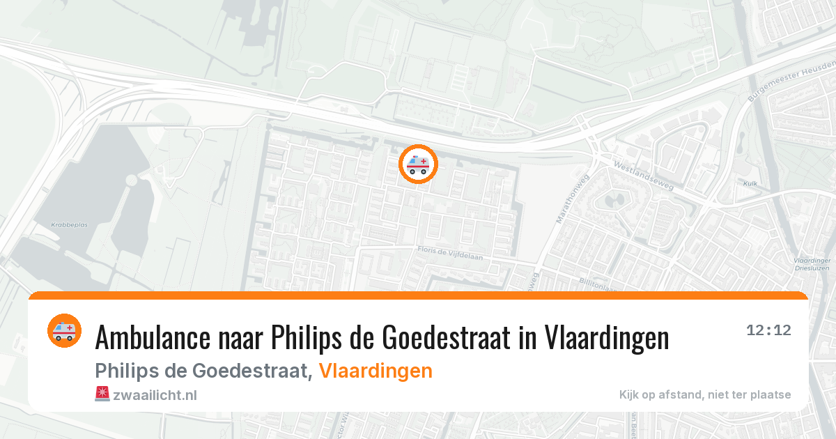 Ambulance naar Philips de Goedestraat in Vlaardingen — 19 mei 2026