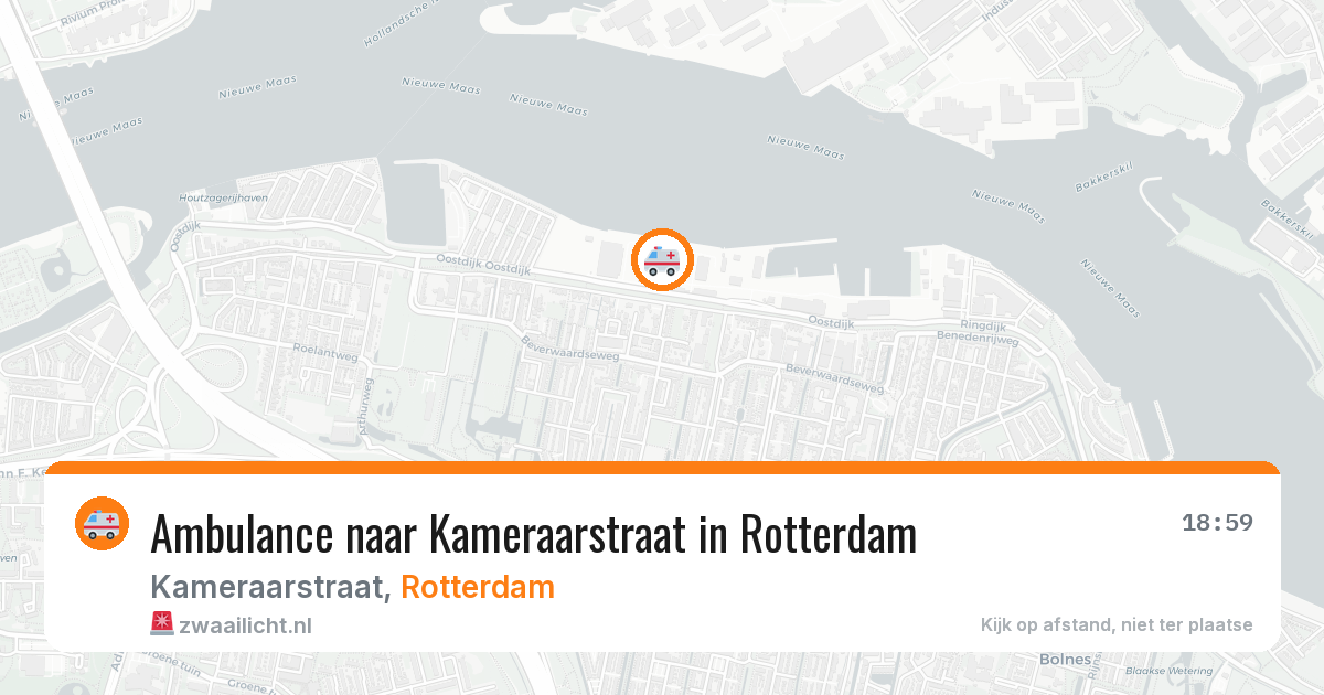 Ambulance naar Kameraarstraat in Rotterdam — 20 jun 2026