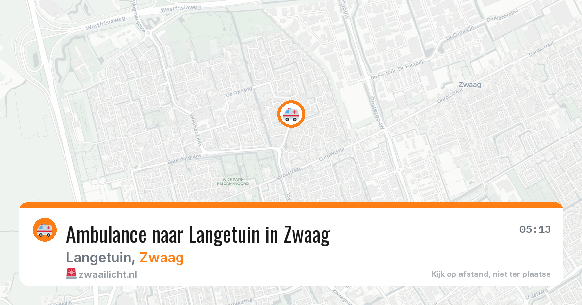 Ambulance naar Langetuin in Zwaag — 31 mrt 2026