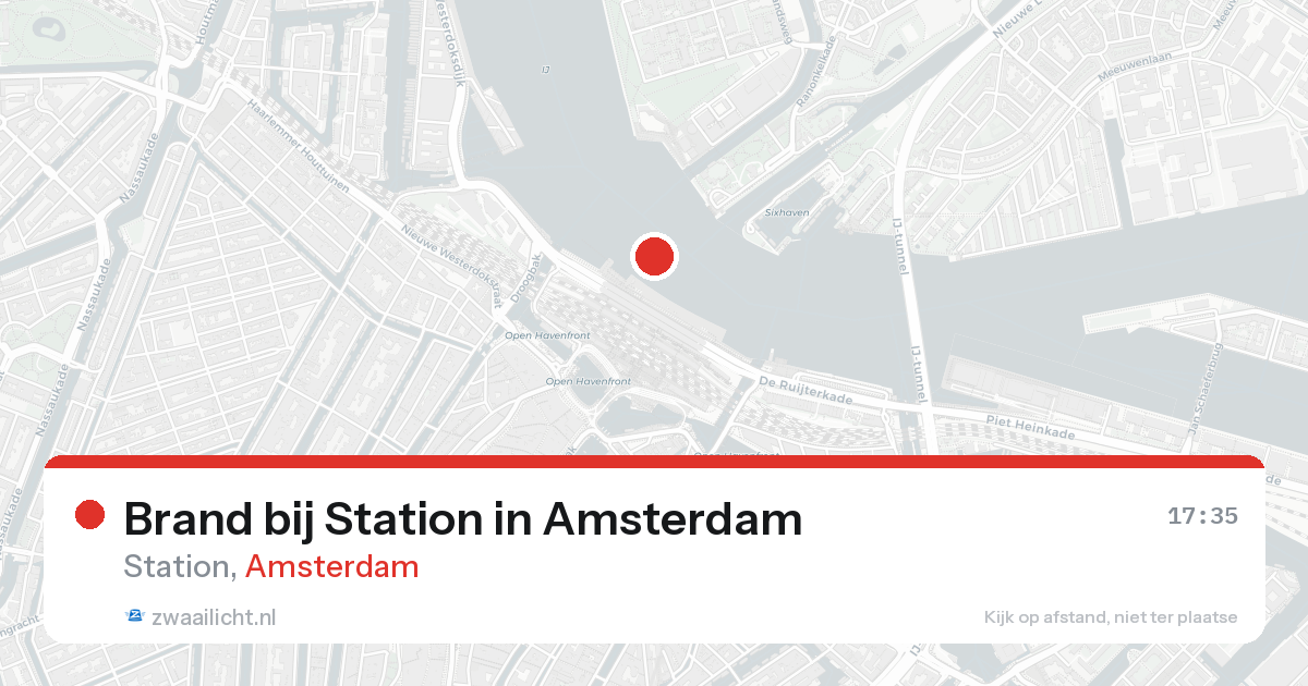 Brand bij Station in Amsterdam — 7 jun 2026