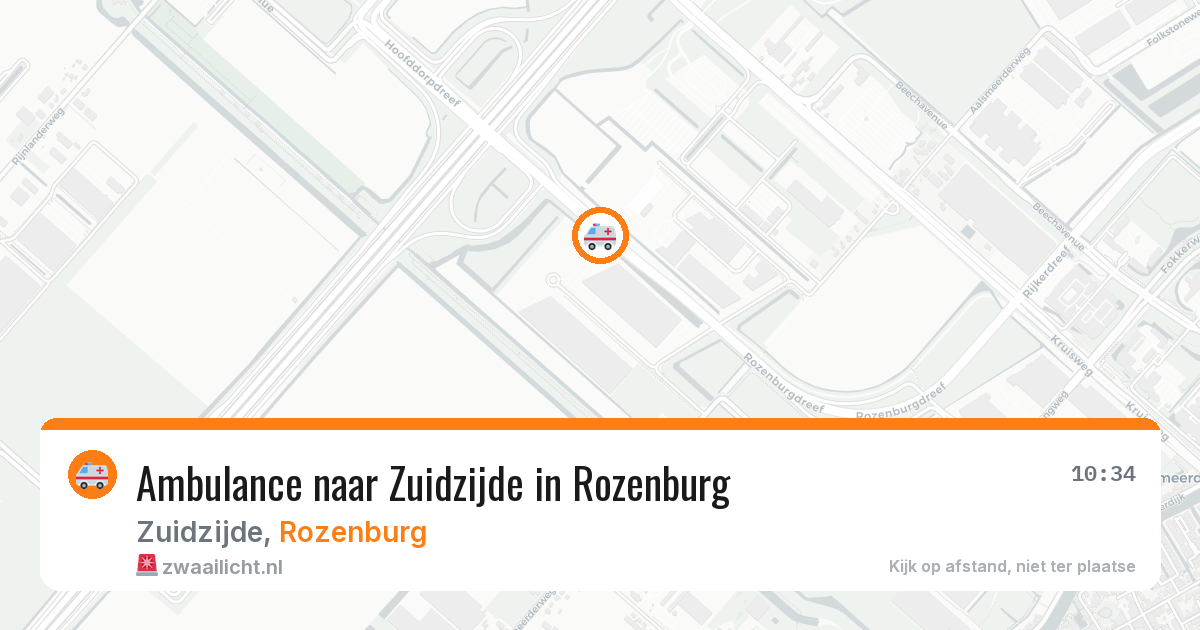 Ambulance naar Zuidzijde in Rozenburg — 5 mei 2026
