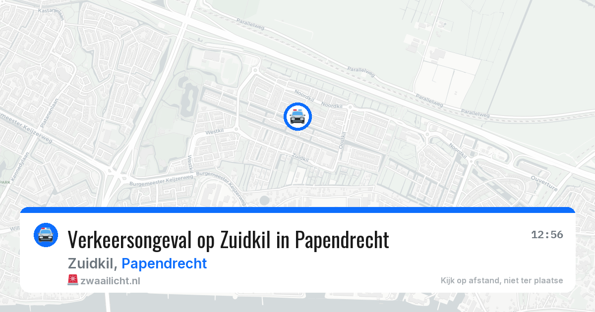 Verkeersongeval op Zuidkil in Papendrecht — 17 mrt 2026