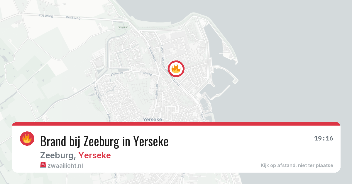 Brand bij Zeeburg in Yerseke — 9 apr 2026