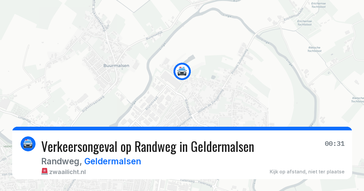 Verkeersongeval op Randweg in Geldermalsen — 17 jan 2026