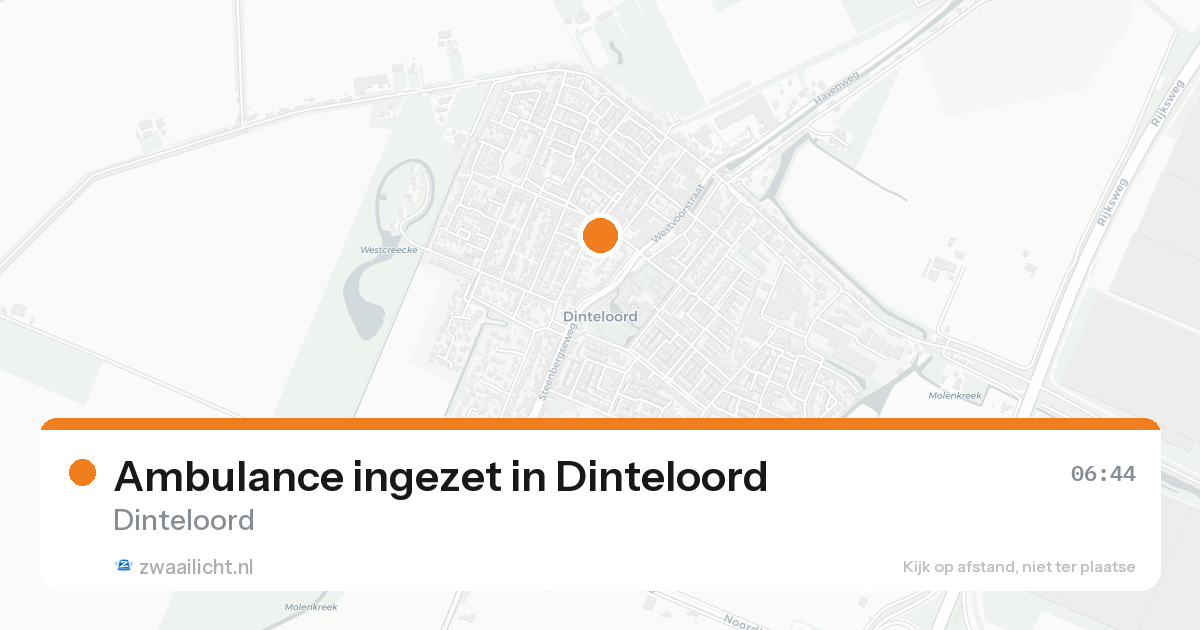 Ambulance ingezet in Dinteloord — 31 jan 2026