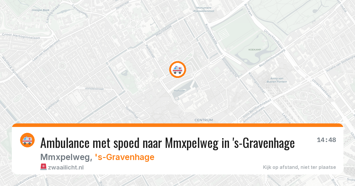 Ambulance met spoed naar Mmxpelweg in 's-Gravenhage — 5 jul 2026