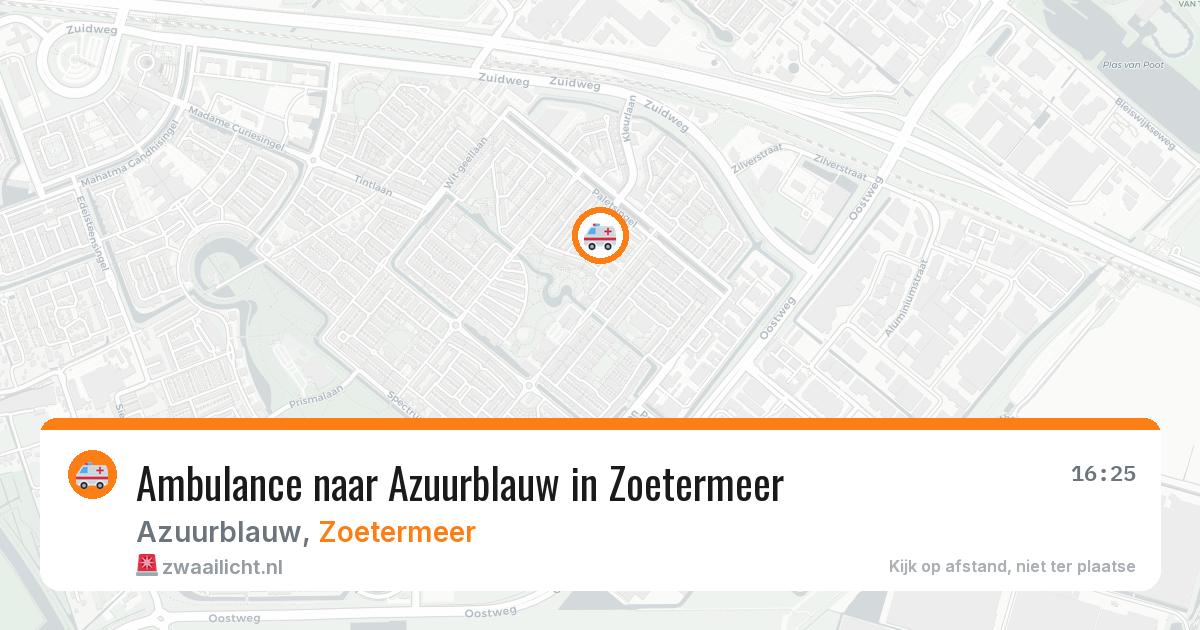 Ambulance naar Azuurblauw in Zoetermeer — 21 mei 2026