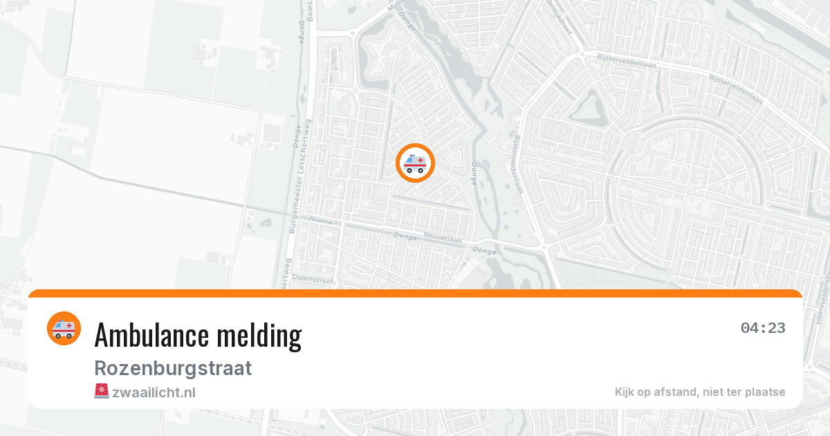 Ambulance melding — 23 feb 2026