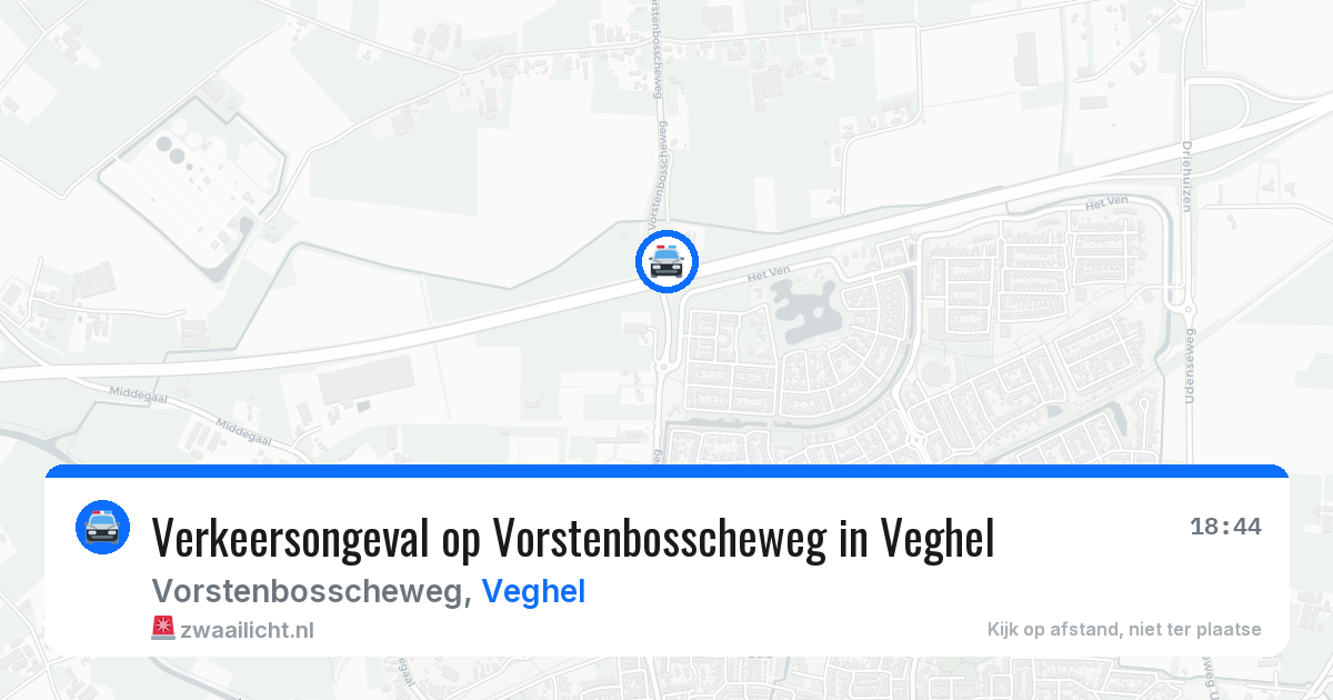Verkeersongeval op Vorstenbosscheweg in Veghel — 21 mei 2026
