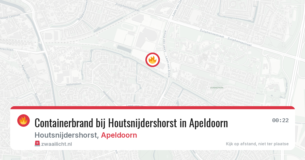 Containerbrand bij Houtsnijdershorst in Apeldoorn — 10 mei 2026