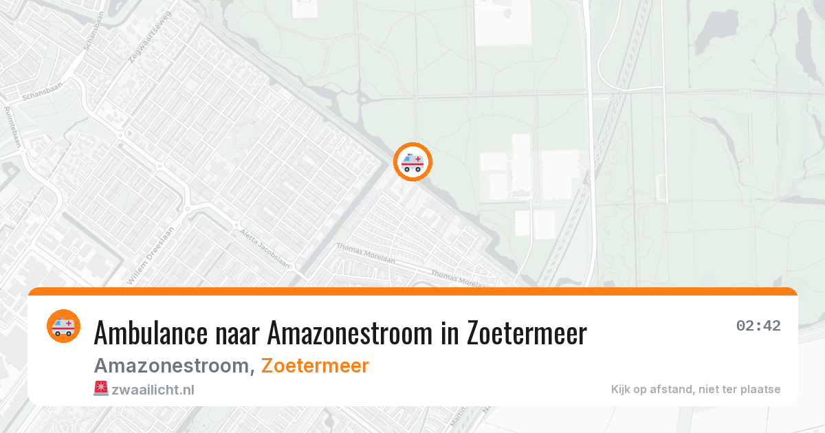 Ambulance naar Amazonestroom in Zoetermeer — 27 mei 2026