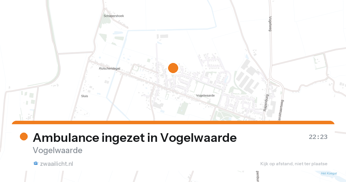 Ambulance ingezet in Vogelwaarde — 31 jan 2026