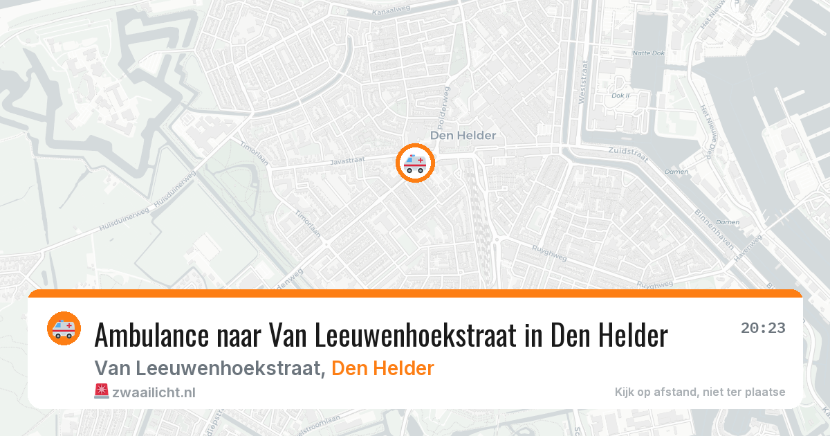 Ambulance naar Van Leeuwenhoekstraat in Den Helder — 8 feb 2026