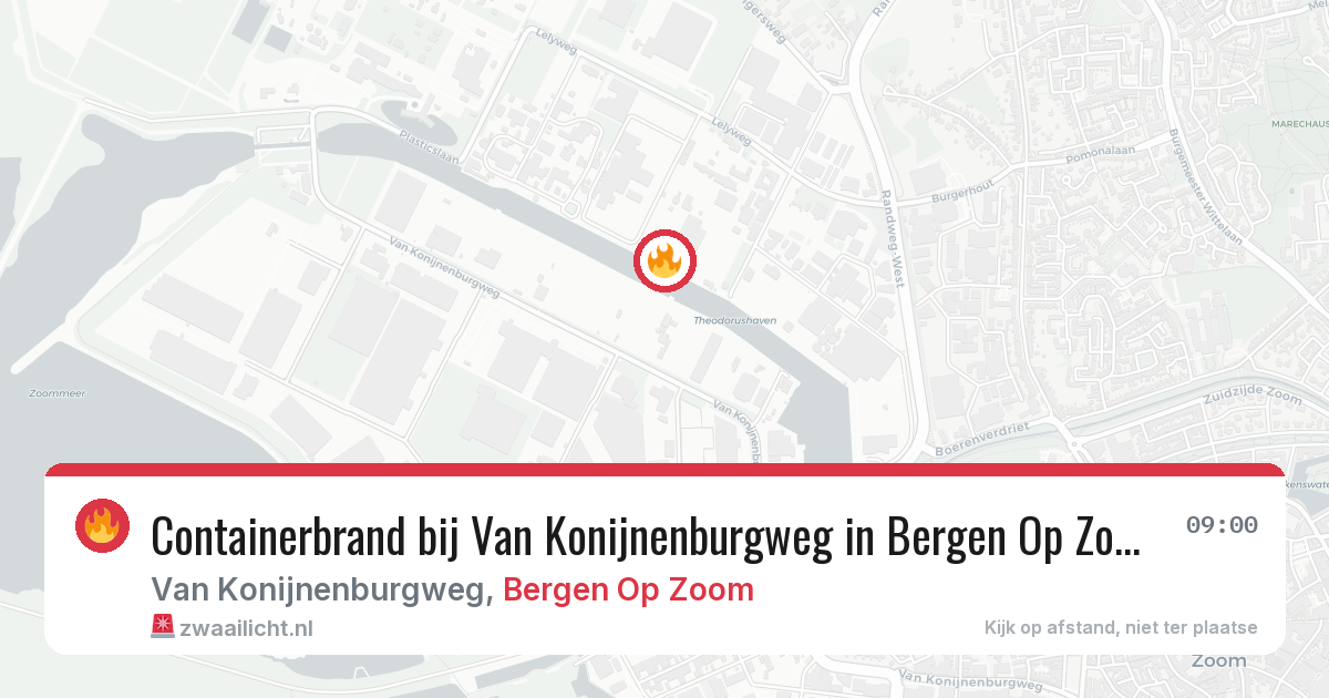 Containerbrand bij Van Konijnenburgweg in Bergen Op Zoom — 15 jul 2026