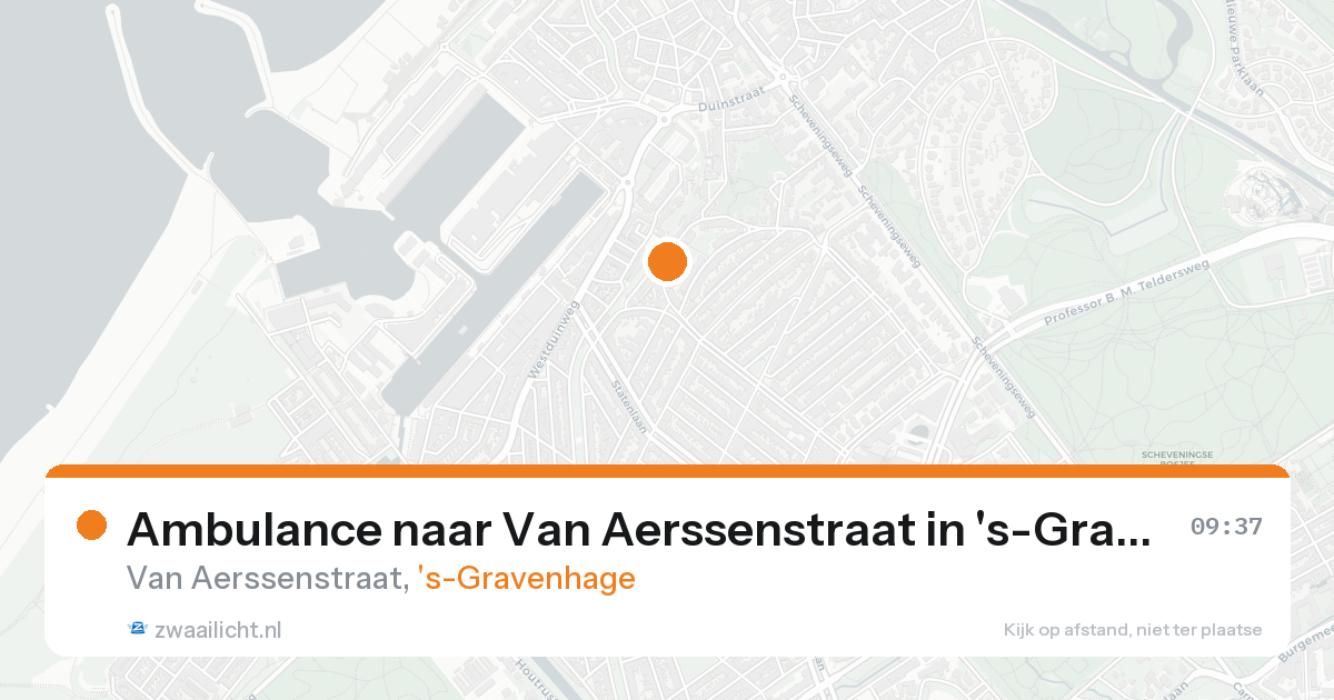 Ambulance naar Van Aerssenstraat in 's-Gravenhage — 21 aug 2026