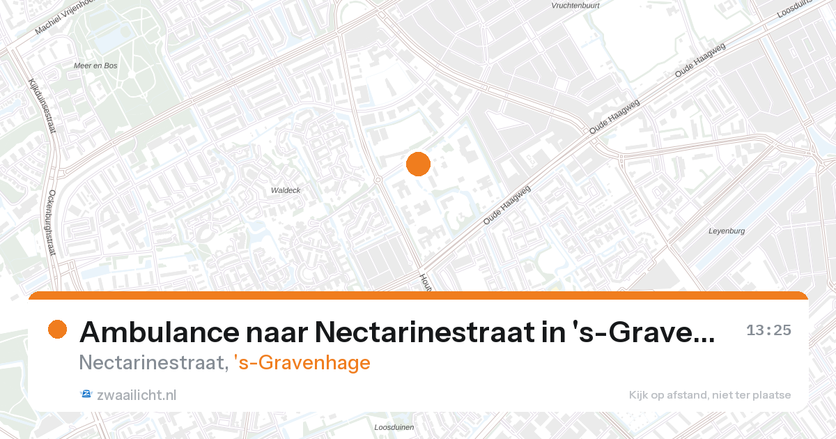 Ambulance naar Nectarinestraat in 's-Gravenhage — 27 aug 2026