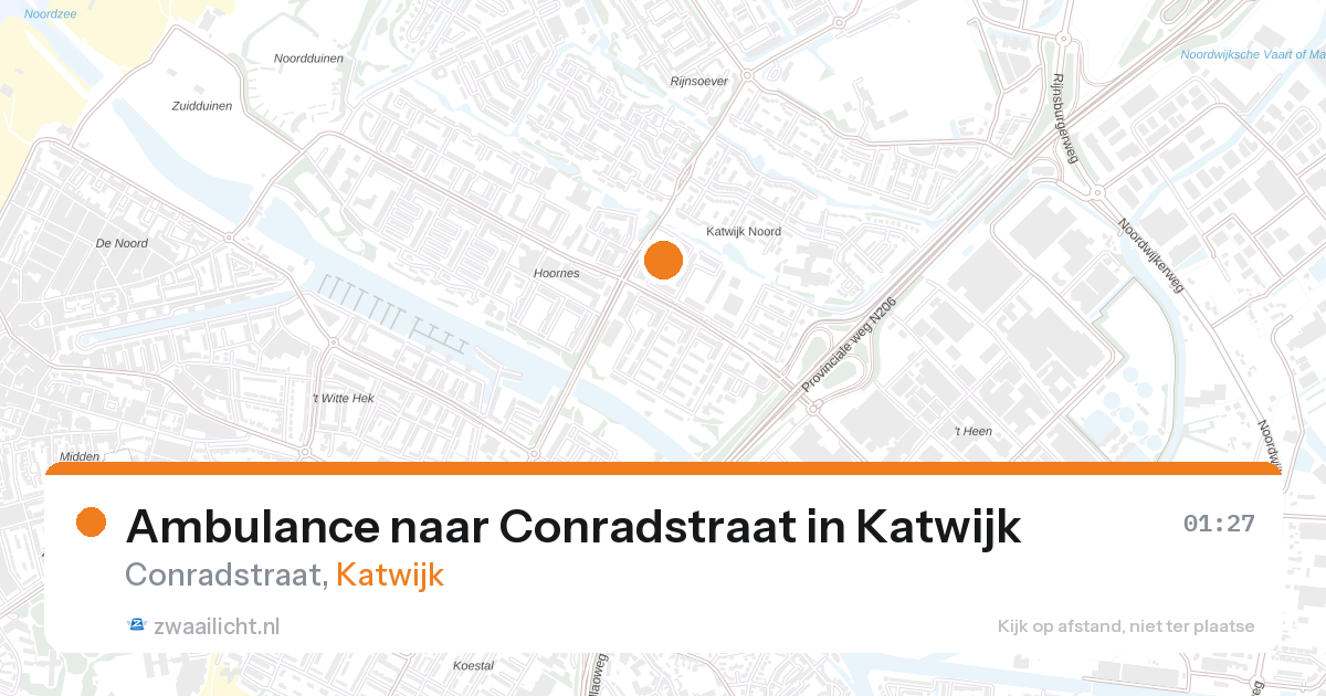 Ambulance naar Conradstraat in Katwijk — 17 apr 2026
