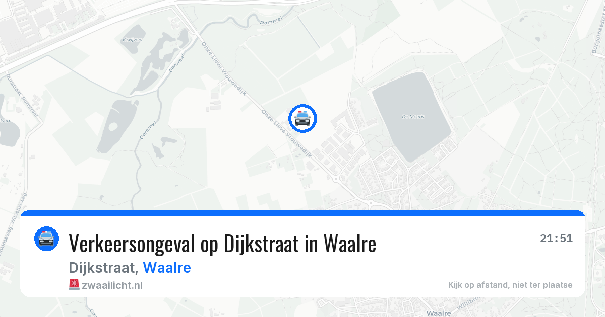 Verkeersongeval op Dijkstraat in Waalre — 17 mei 2026