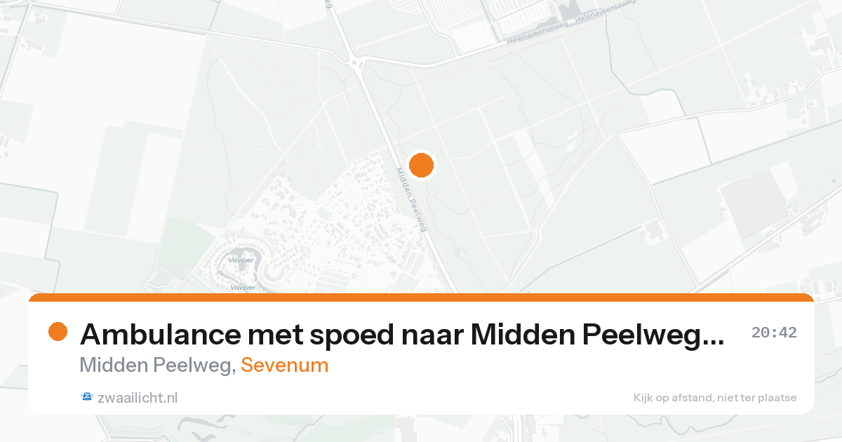Ambulance met spoed naar Midden Peelweg in Sevenum — 22 aug 2026