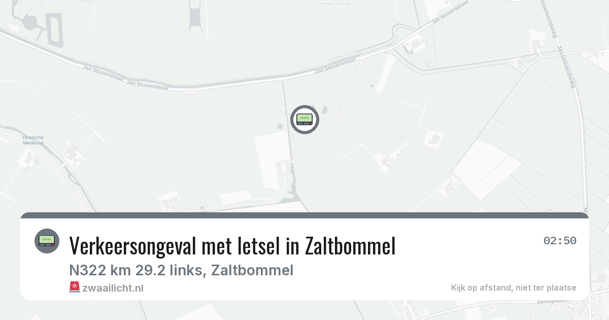 Verkeersongeval met letsel in Zaltbommel — 10 mrt 2026