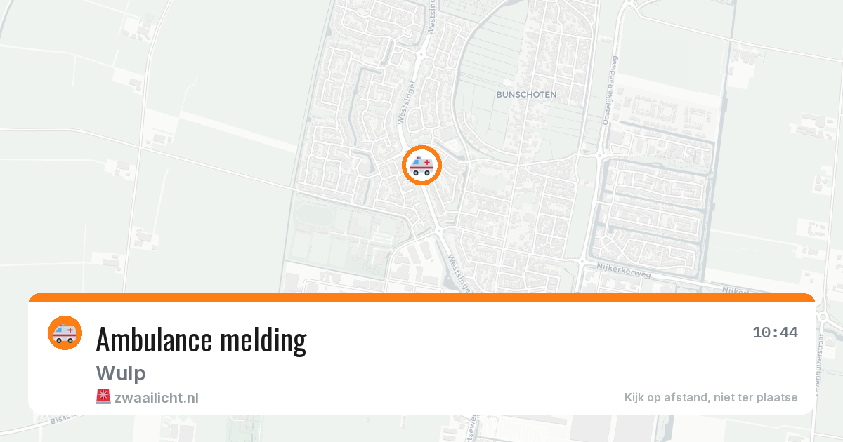 Ambulance melding — 1 jul 2026