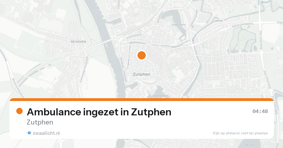 Ambulance ingezet in Zutphen — 8 feb 2026