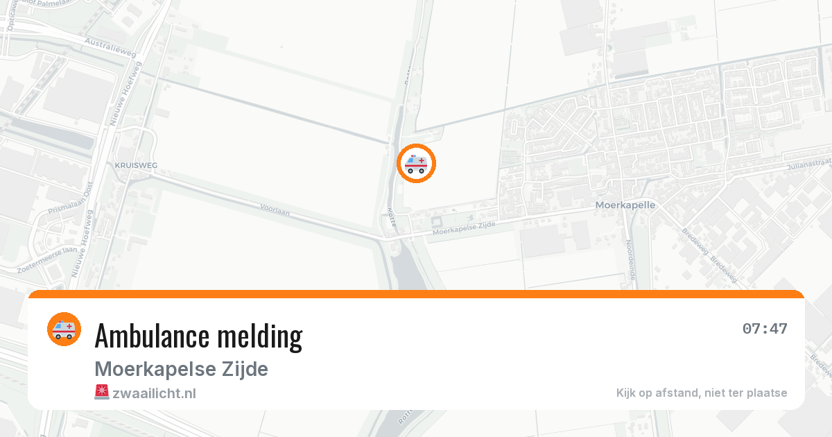 Ambulance melding — 29 jul 2026