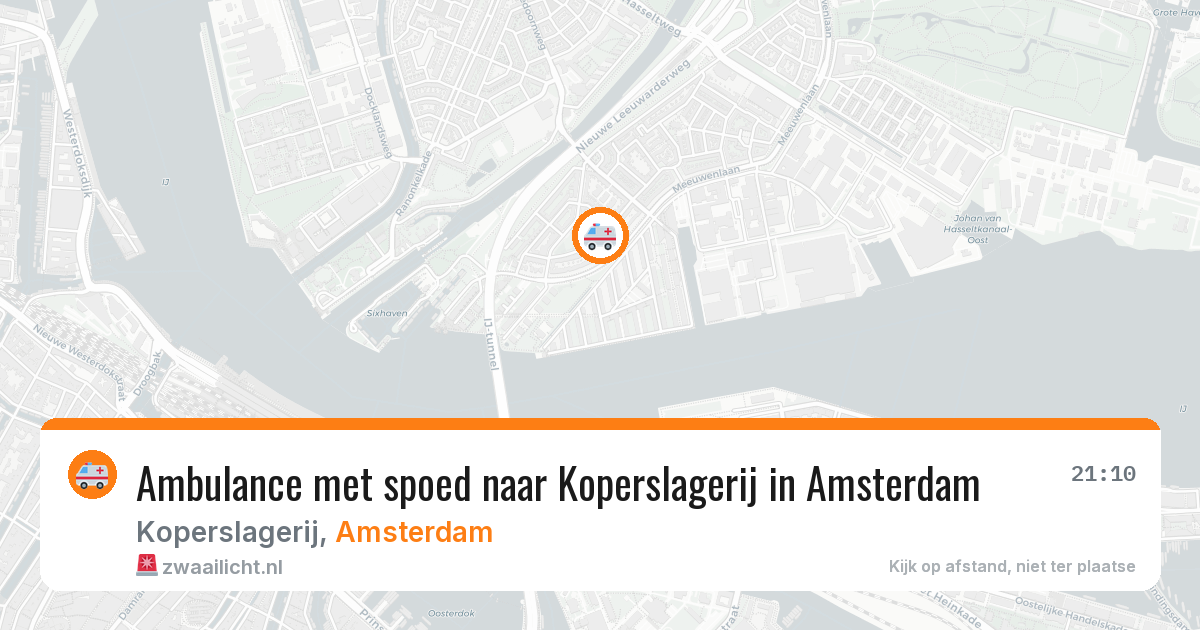 Ambulance met spoed naar Koperslagerij in Amsterdam — 4 jun 2026