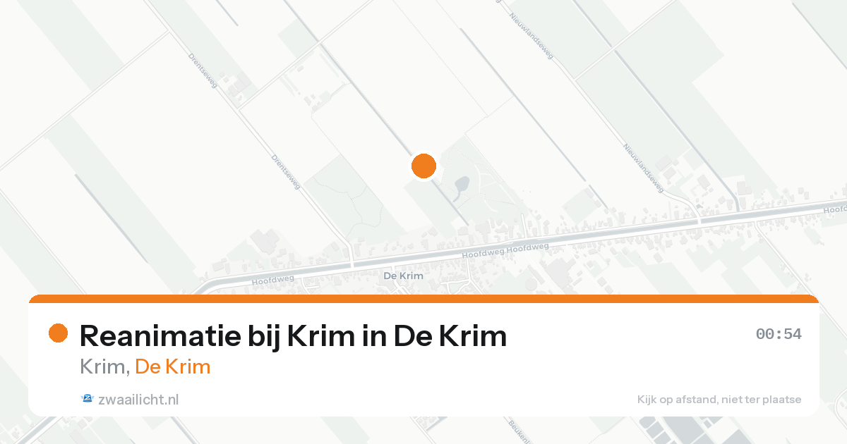 Reanimatie bij Krim in De Krim — 14 aug 2026
