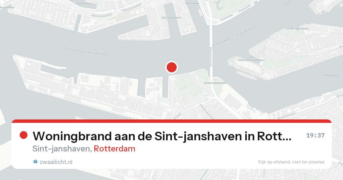 Woningbrand aan de Sint-janshaven in Rotterdam — 18 aug 2026