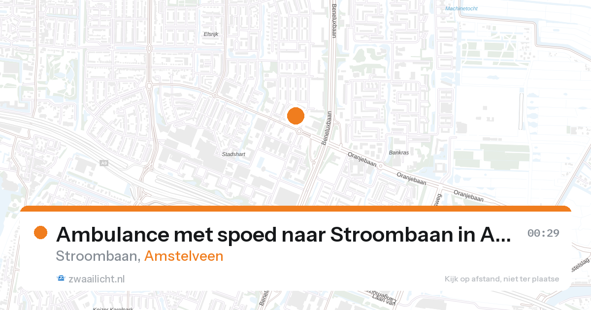 Ambulance met spoed naar Stroombaan in Amstelveen — 31 jan 2026
