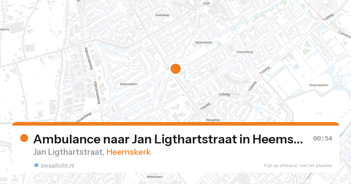 Ambulance naar Jan Ligthartstraat in Heemskerk — 31 jan 2026