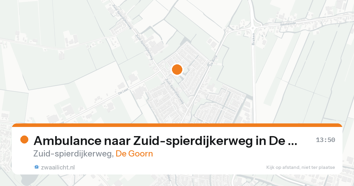 Ambulance naar Zuid-spierdijkerweg in De Goorn — 30 jan 2026