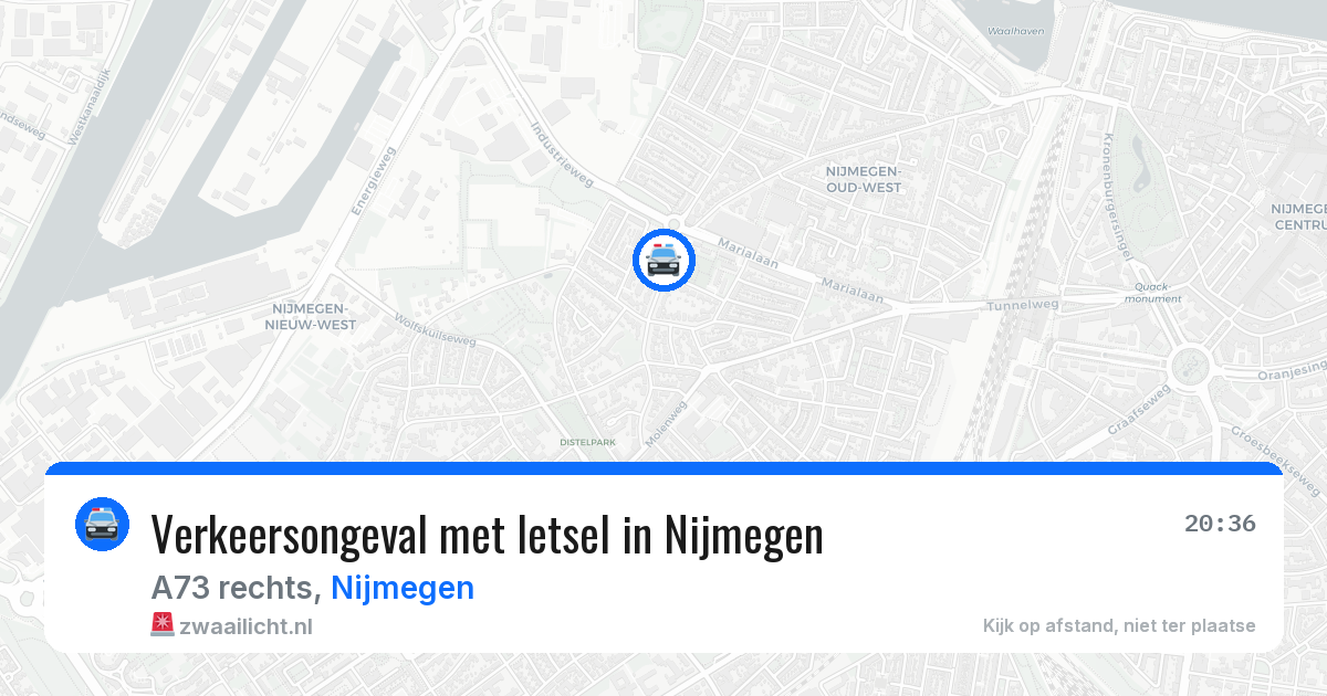 Verkeersongeval met letsel in Nijmegen — 15 jul 2026