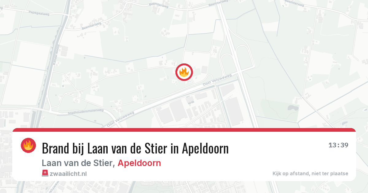 Brand bij Laan van de Stier in Apeldoorn — 28 jun 2026