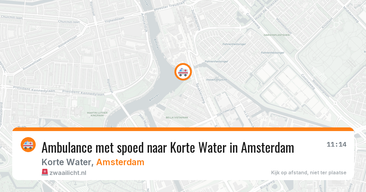 Ambulance met spoed naar Korte Water in Amsterdam — 8 feb 2026