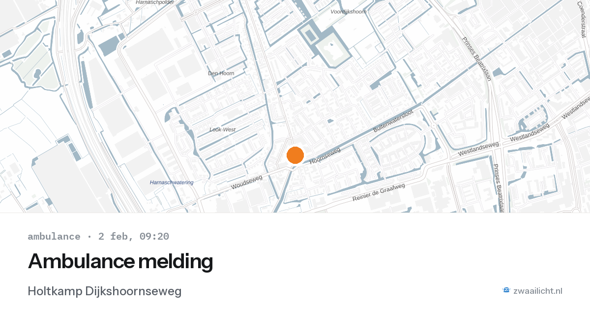 Ambulance melding — 2 feb 2026