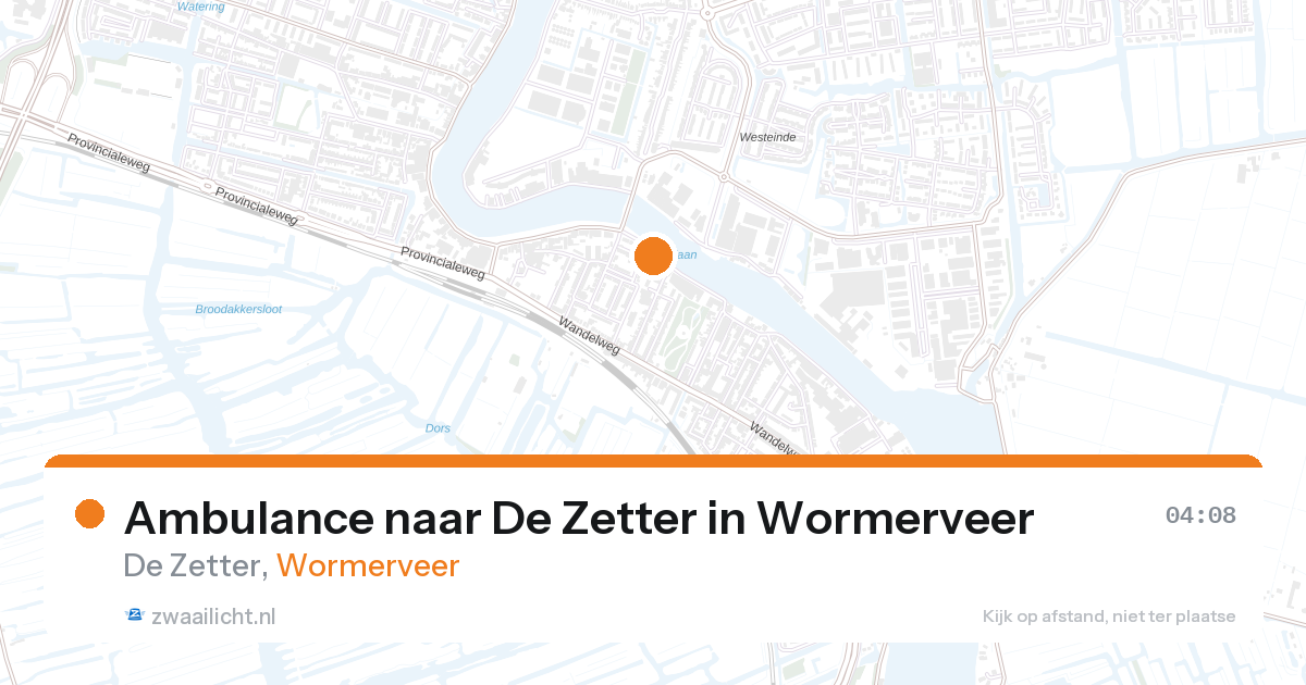 Ambulance naar De Zetter in Wormerveer — 12 jul 2026