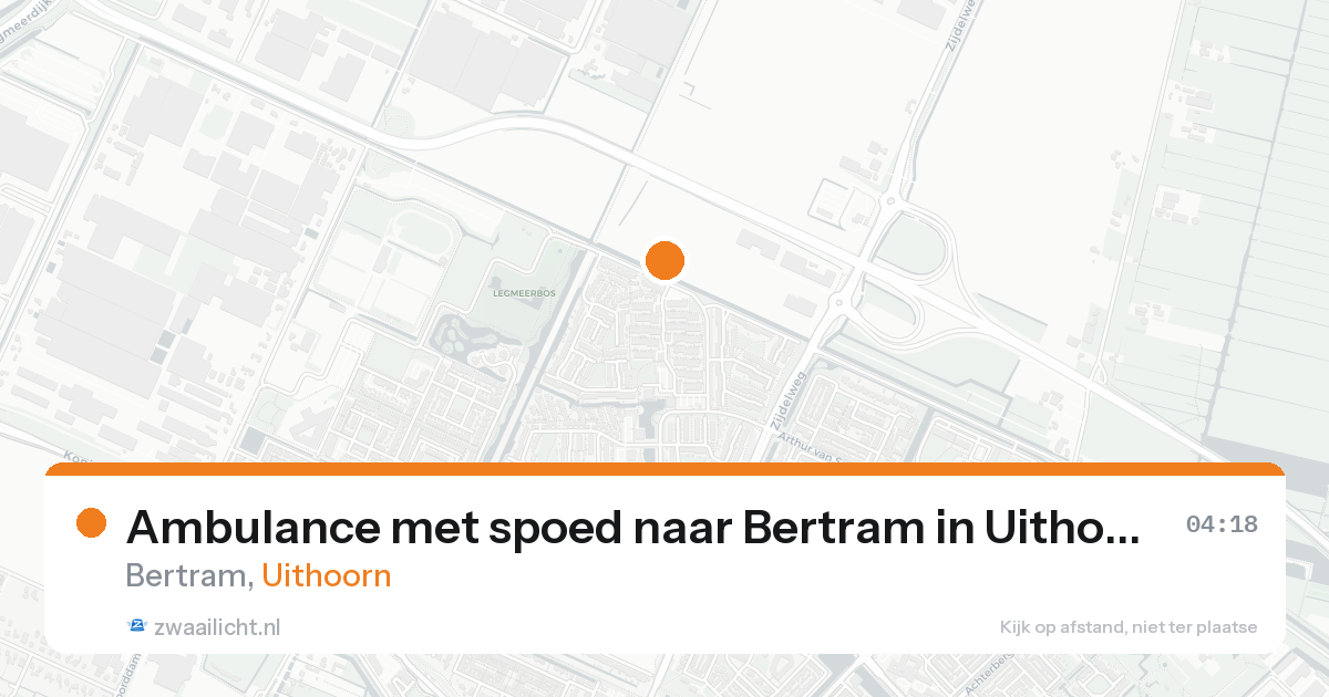 Ambulance met spoed naar Bertram in Uithoorn — 25 aug 2026