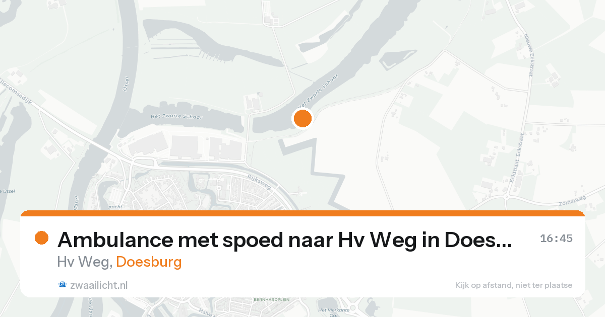 Ambulance met spoed naar Hv Weg in Doesburg — 15 aug 2026