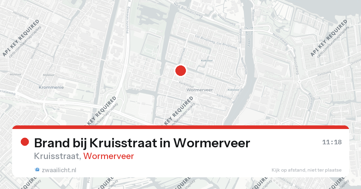 Brand bij Kruisstraat in Wormerveer — 14 feb 2026